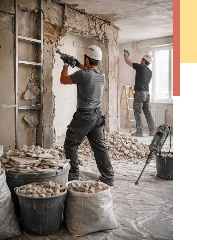 Демонтажные работы в Энгельс от 2878 руб. — услуги и цена под ключ | ОТДЕЛОЧНИК-Энг