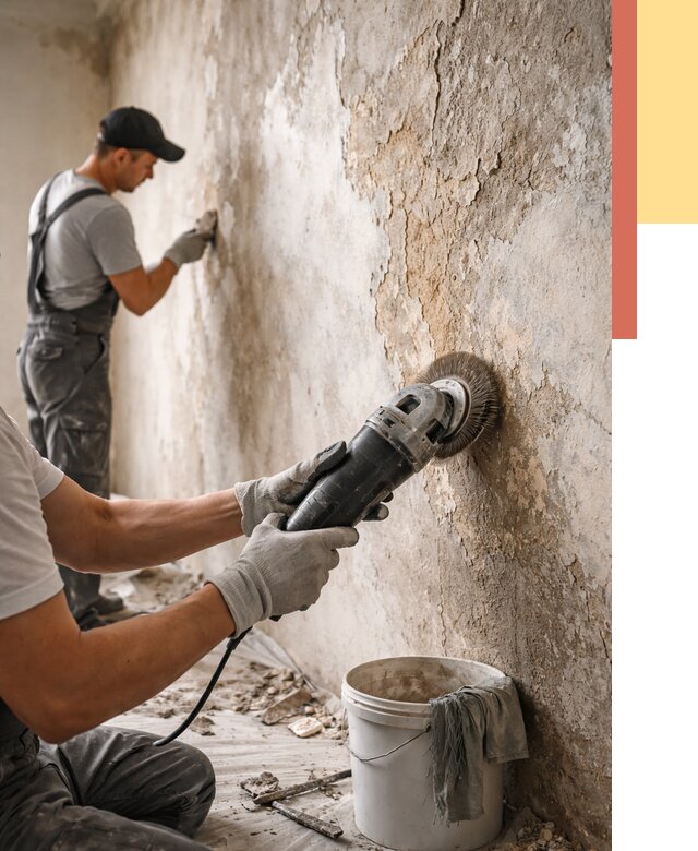 Снятие и удаление краски со стен в Энгельс от 2238 руб. — ОТДЕЛОЧНИК-Энг