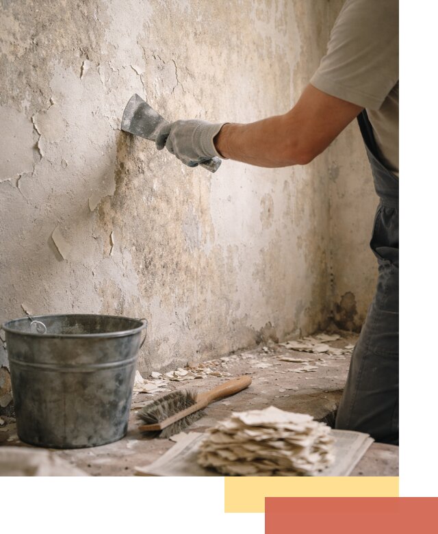 Удаление старой краски со стен в Энгельс качественно и быстро