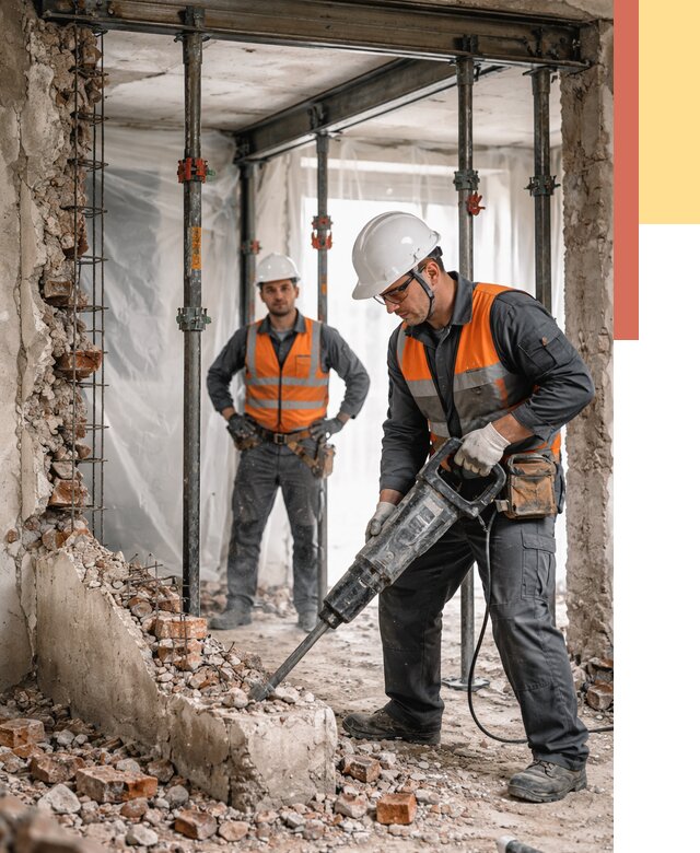 Снос несущих стен в Энгельс от 10925 руб. — демонтаж несущей стены под ключ | ОТДЕЛОЧНИК-Энг