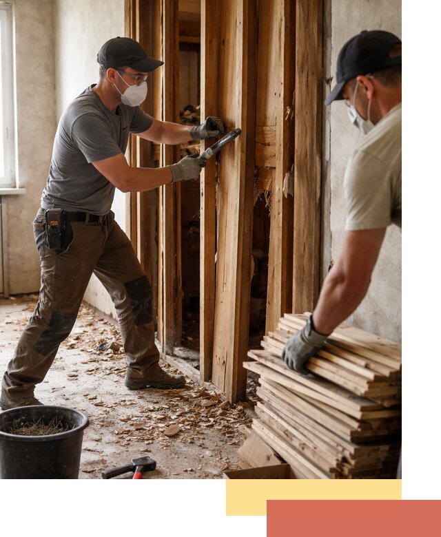 Демонтаж деревянных перегородок в Энгельс быстро и аккуратно