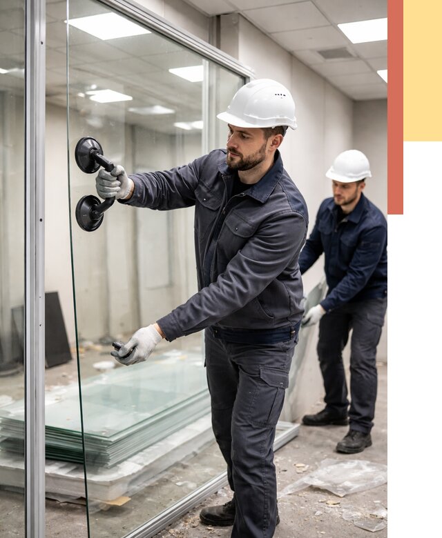 Демонтаж стеклянных перегородок в Энгельс от 3411 руб. — быстро и недорого | ОТДЕЛОЧНИК-Энг