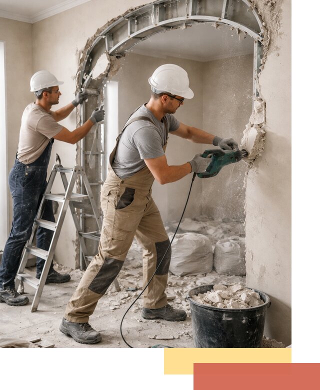 Демонтаж гипсокартонной арки в Энгельс быстро и аккуратно