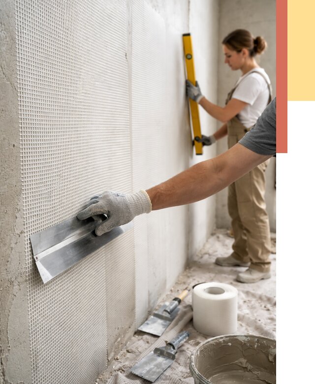 Армирование стен стеклосеткой в Энгельс от 3411 руб. под ключ | ОТДЕЛОЧНИК-Энг