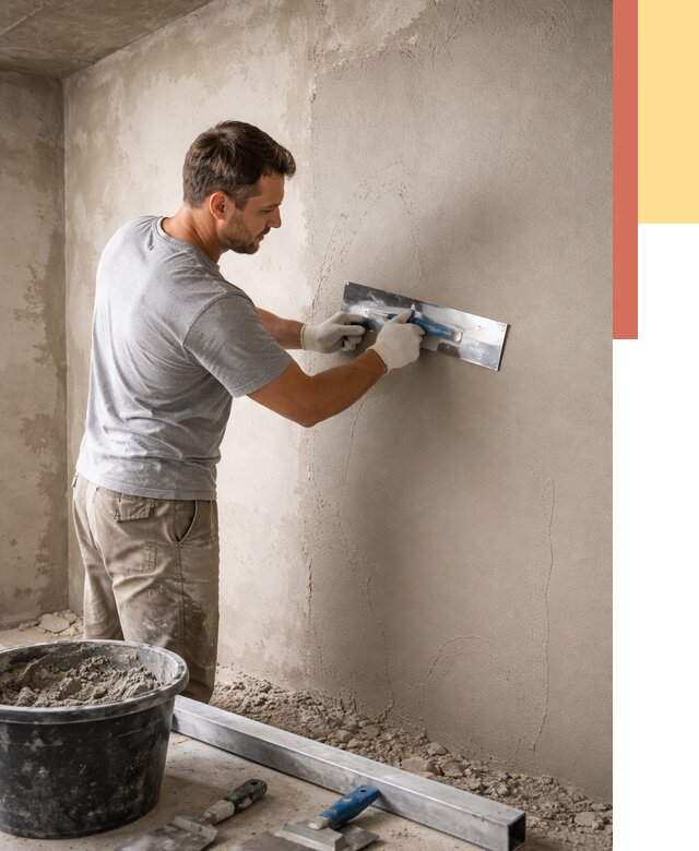 Штукатурка стен без маяков в Энгельс от 7674 руб/м2 — услуги и цена | ОТДЕЛОЧНИК-Энг