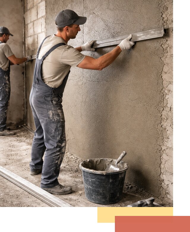 Штукатурка стен цементно-песчаная в Энгельс профессионально