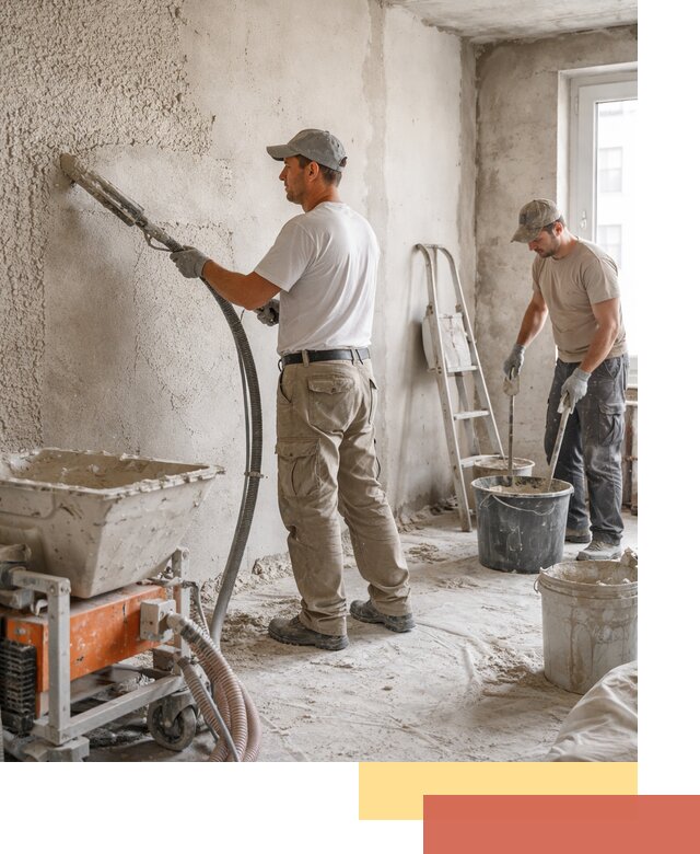 Машинная штукатурка стен в Энгельс — быстро и качественно