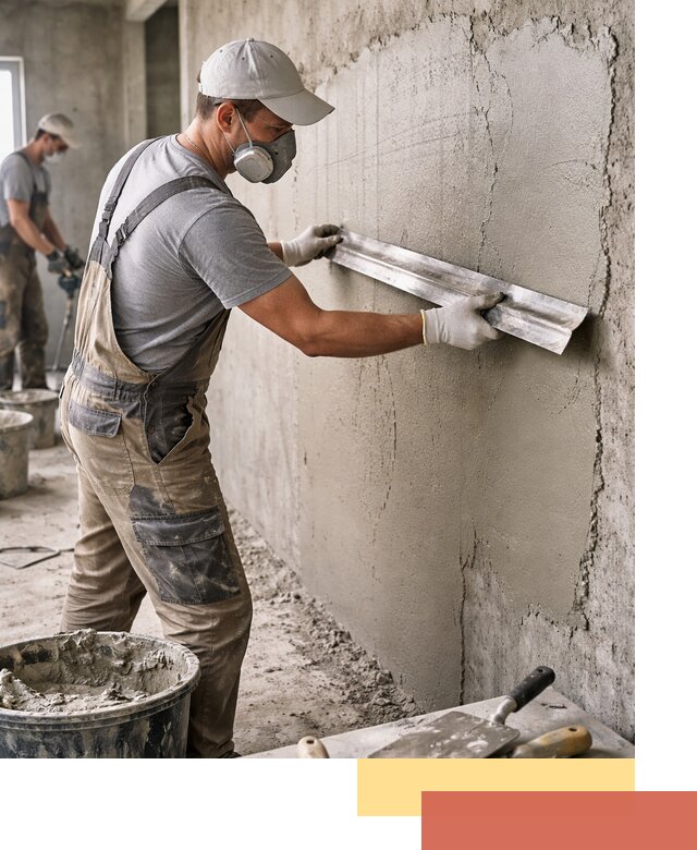 Штукатурка бетонных стен в Энгельс качественно и долговечно