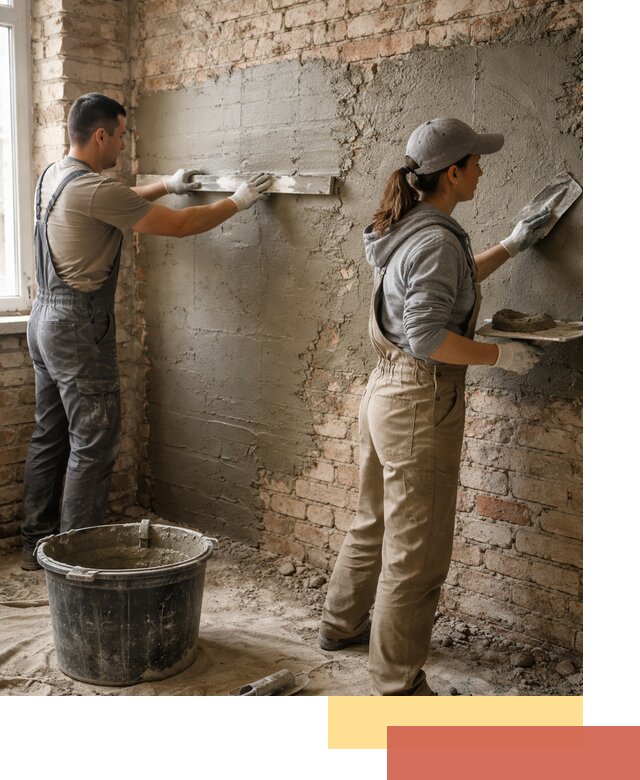 Штукатурка кирпичных стен в Энгельс — качественно и надежно