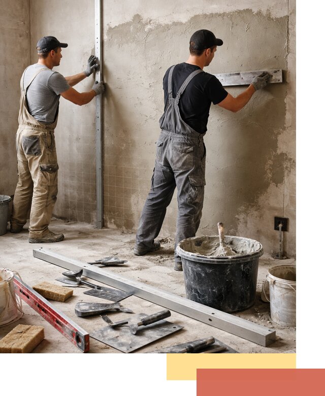 Профессиональная штукатурка стен под плитку в Энгельс