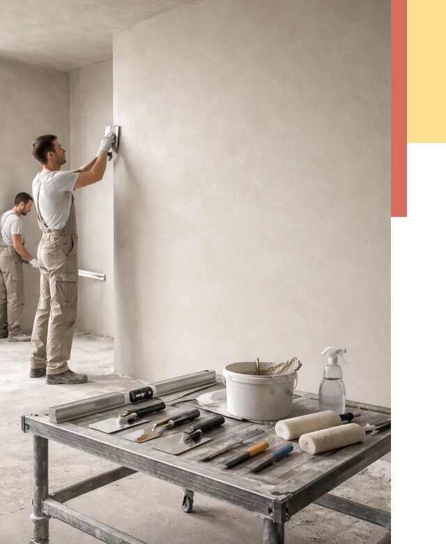 Штукатурка стен под покраску в Энгельс от 4797 руб./м² — качественно и недорого | ОТДЕЛОЧНИК-Энг