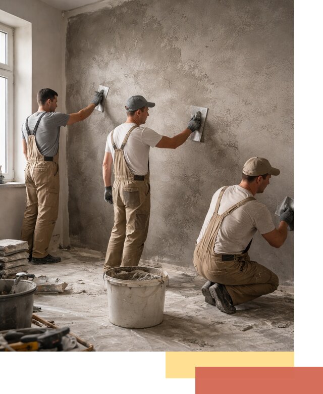 Декоративная штукатурка под бетон в Энгельс для стен и потолков