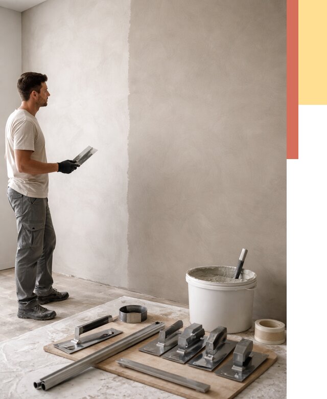 Нанесение микроцемента на стены в Энгельс от 3411 руб./м2 под ключ | ОТДЕЛОЧНИК-Энг