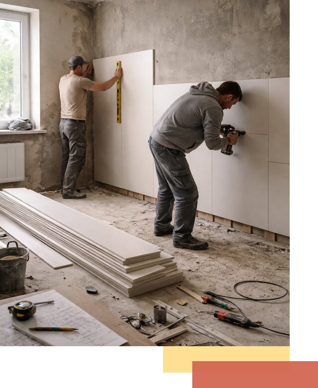 Монтаж ПВХ панелей на стены в Энгельс качественно и быстро