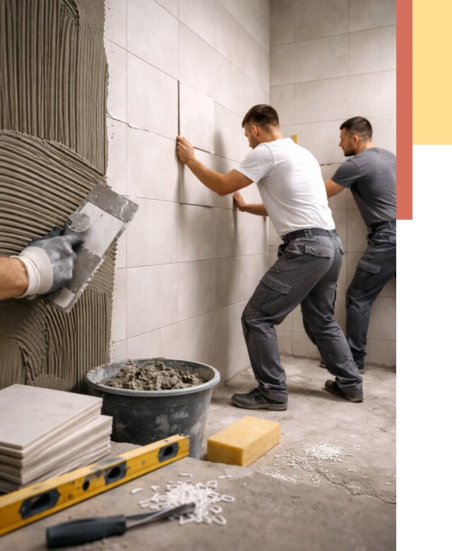 Укладка плитки на стены в Энгельс от 906 руб. — качественно и недорого | ОТДЕЛОЧНИК-Энг