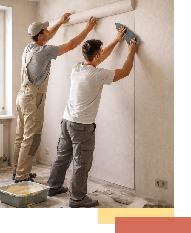 Поклейка виниловых обоев в Энгельс профессионально и качественно