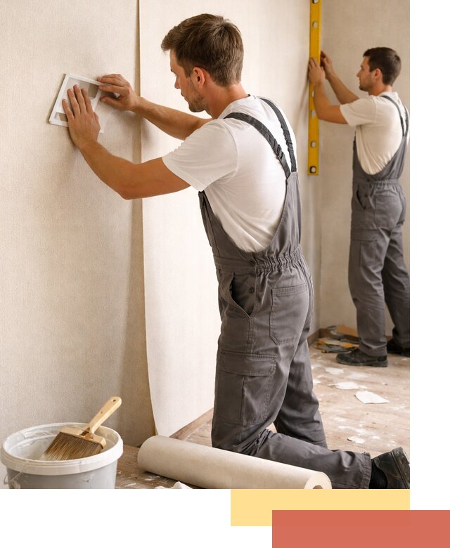 Поклейка бумажных обоев в Энгельс качественно и недорого