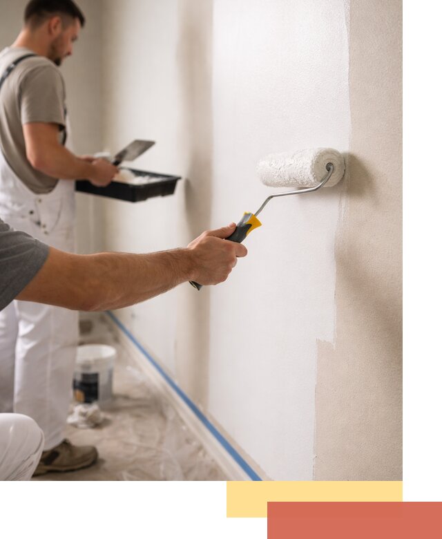 Покраска стен акриловой краской профессионально в Энгельс