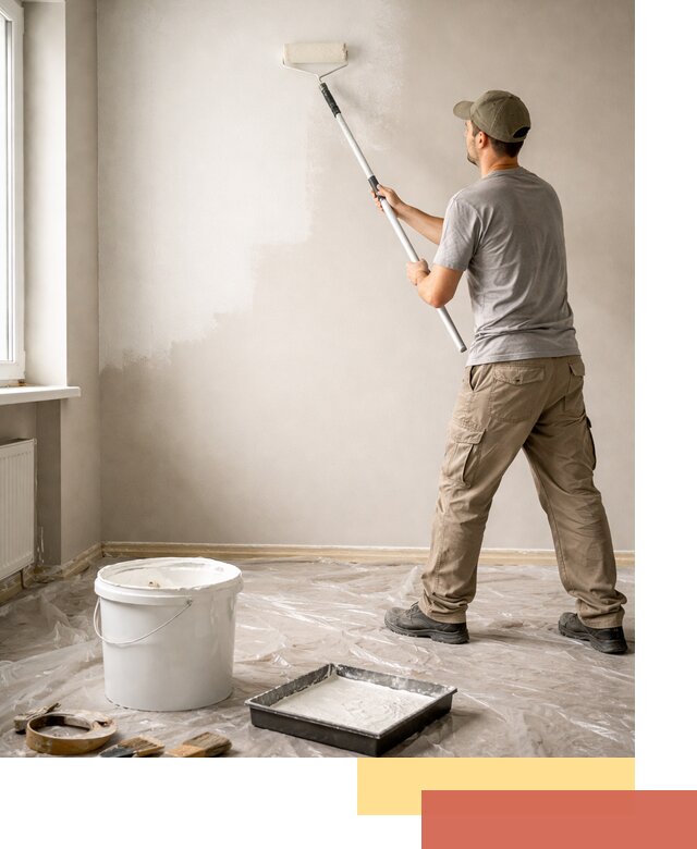 Покраска стен латексной краской в Энгельс качественно и быстро