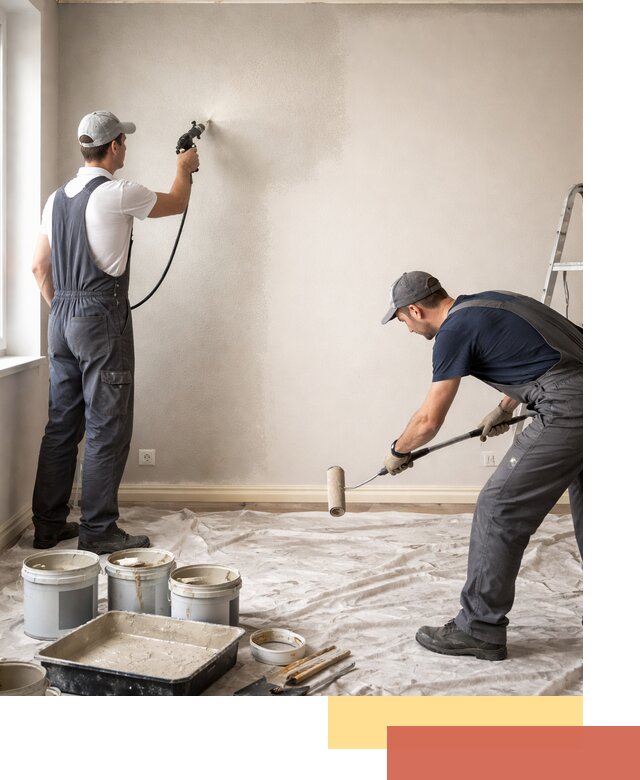 Покраска стен моющейся краской и защита поверхностей в Энгельс