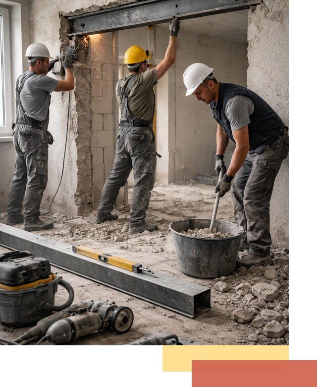 Создание проемов в стенах и несущих конструкциях в Энгельс