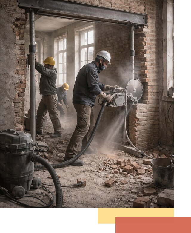 Прорезка проема в стене под дверной или оконный проем в Энгельс