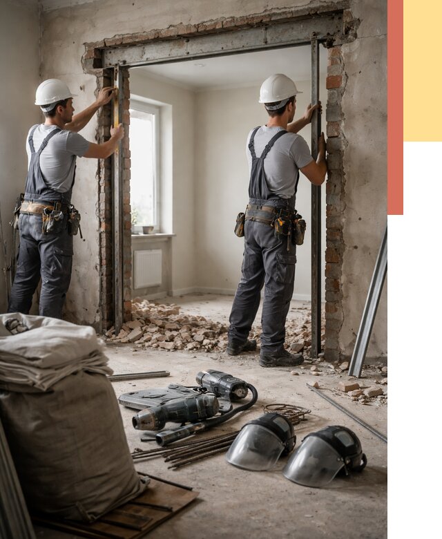 Расширение дверного проема в Энгельс от 13324 руб. под ключ | ОТДЕЛОЧНИК-Энг