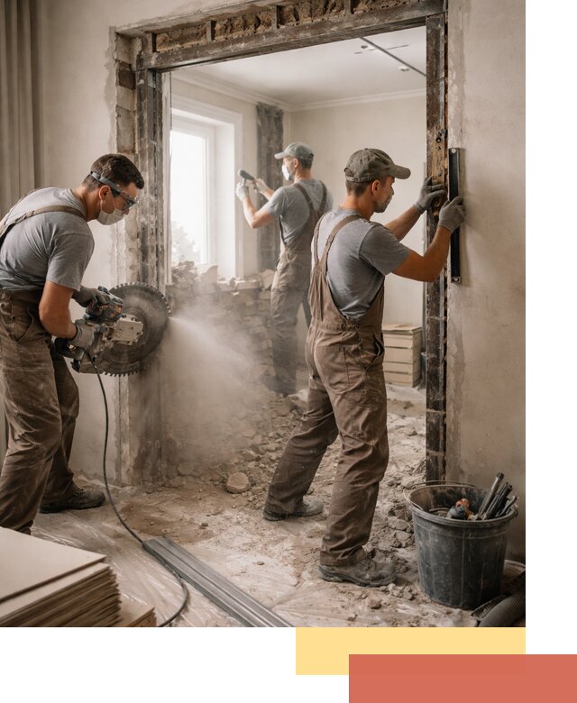 Расширение дверного проема под установку новой двери в Энгельс