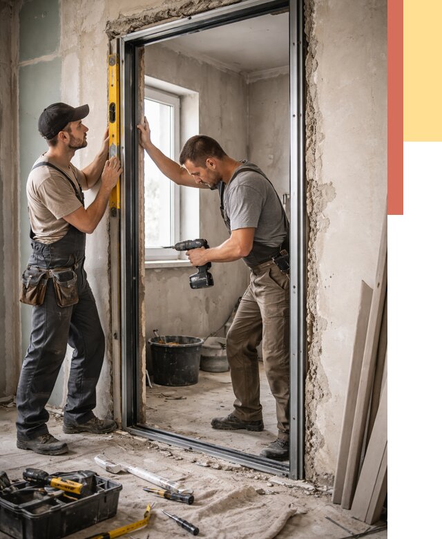 Закладка дверного проема в Энгельс от 3731 руб. — быстро и недорого | ОТДЕЛОЧНИК-Энг