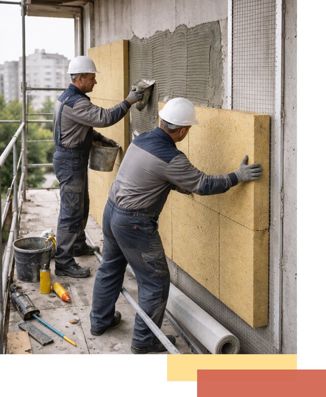 Утепление стен зданий и домов в Энгельс качественно и надежно