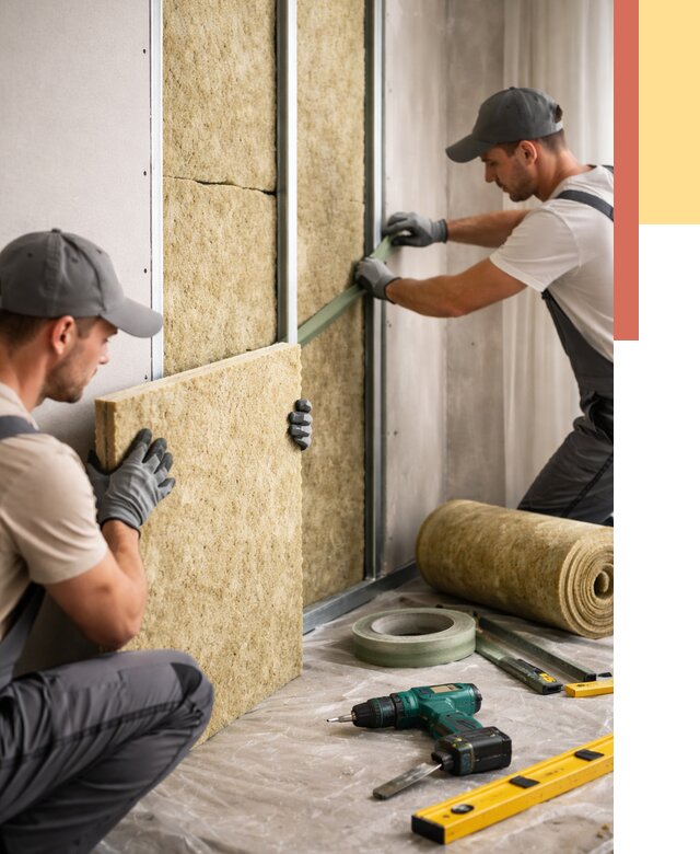 Шумоизоляция стен в Энгельс под ключ от 1972 руб. | ОТДЕЛОЧНИК-Энг