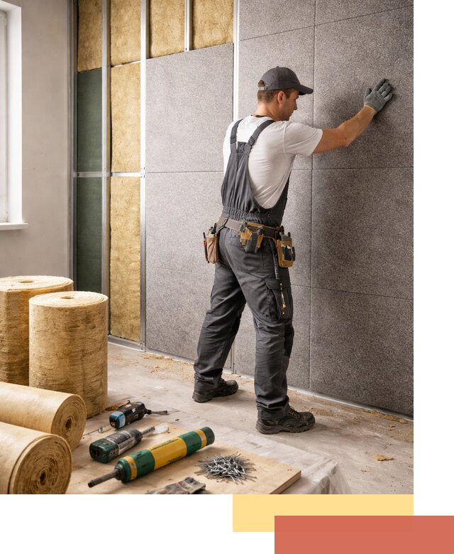 Профессиональная шумоизоляция стен в Энгельс для квартиры и офиса