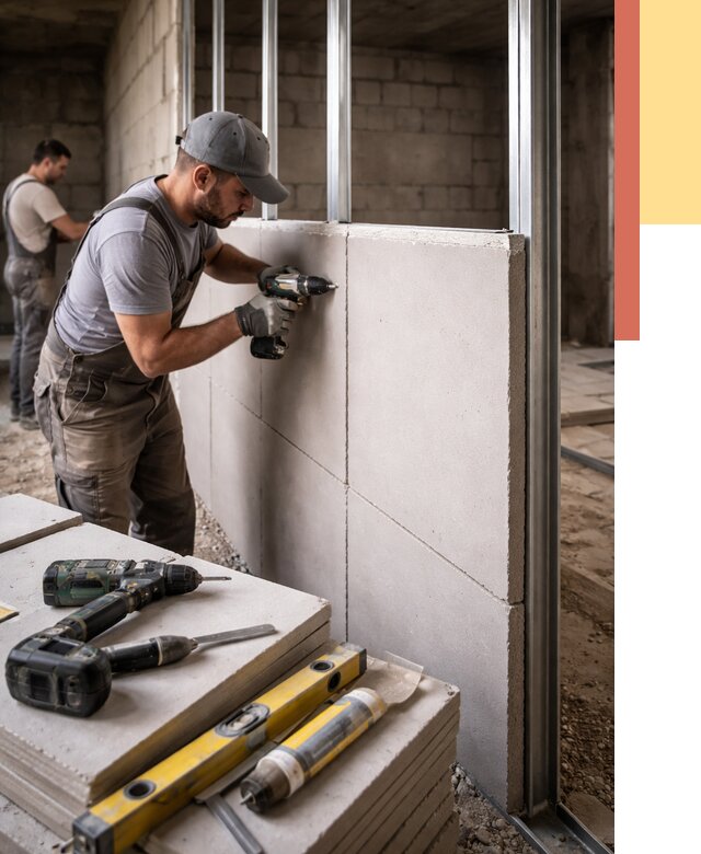 Кладка влагостойких перегородок ПГП в Энгельс от 1279 руб. под ключ | ОТДЕЛОЧНИК-Энг