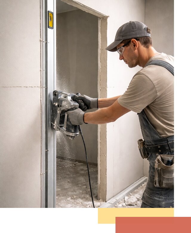 Устройство дверного проема в перегородке в Энгельс