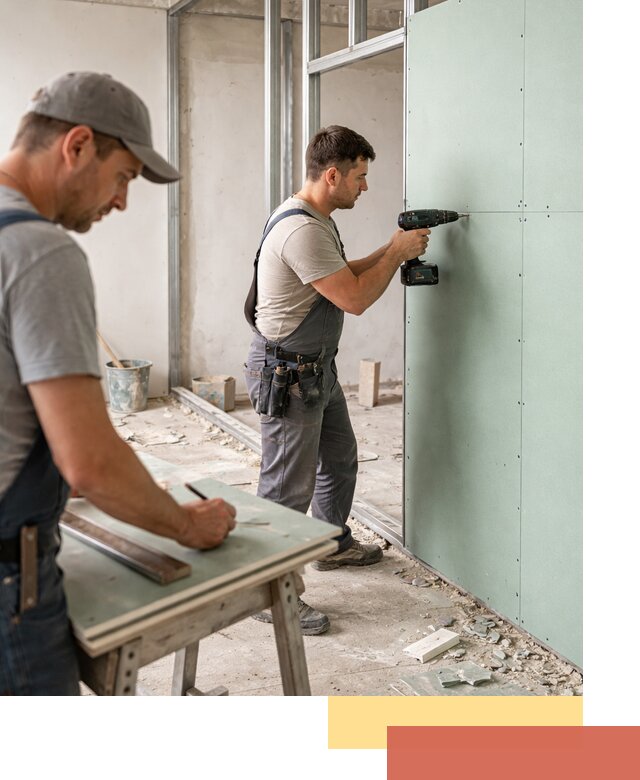 Перегородки из влагостойкого гипсокартона под ключ в Энгельс