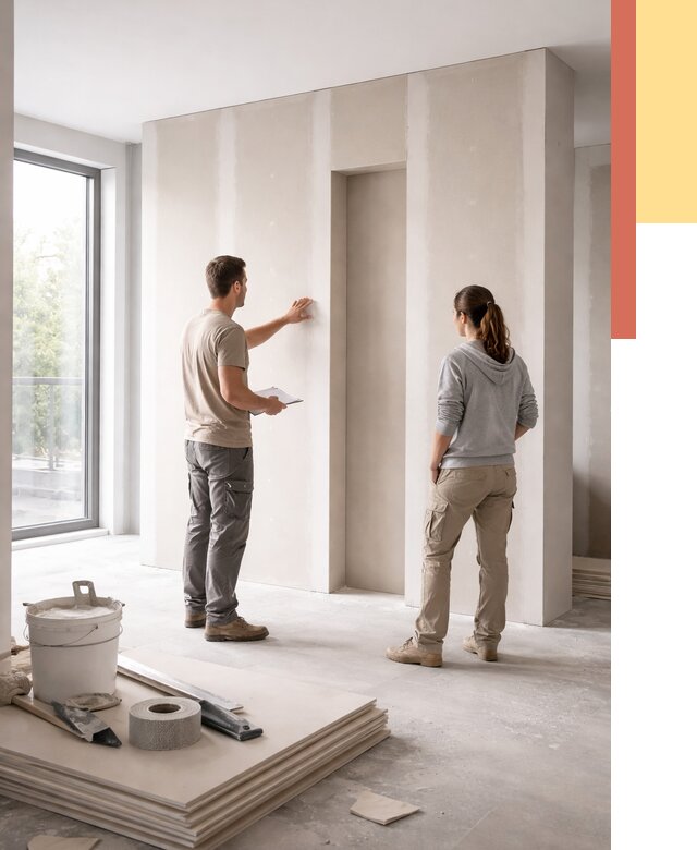 Зонирующая перегородка из гипсокартона в Энгельс от 2985 руб. под ключ | ОТДЕЛОЧНИК-Энг