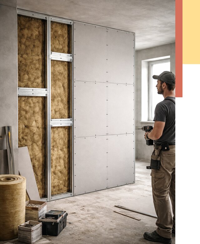 Усиленная перегородка под навеску в Энгельс от 13644 руб. — монтаж под ключ | ОТДЕЛОЧНИК-Энг