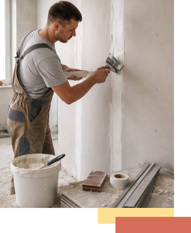 Шпаклевка перегородок из гипсокартона в Энгельс качественно и быстро