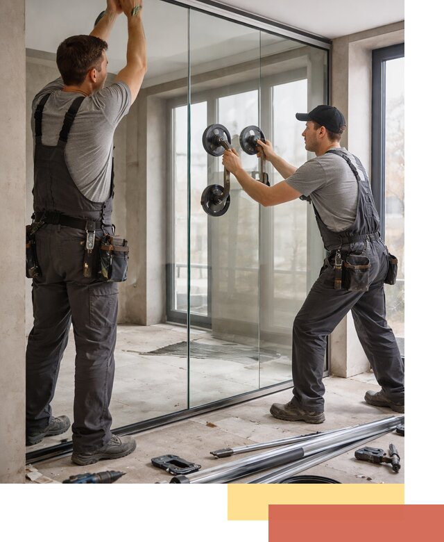 Цельностеклянные перегородки под ключ в Энгельс