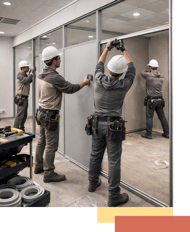 Мобильные офисные перегородки под ключ в Энгельс