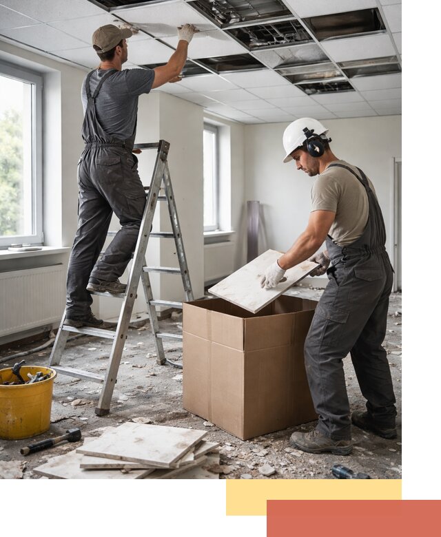 Демонтаж потолочной плитки в Энгельс быстро и аккуратно