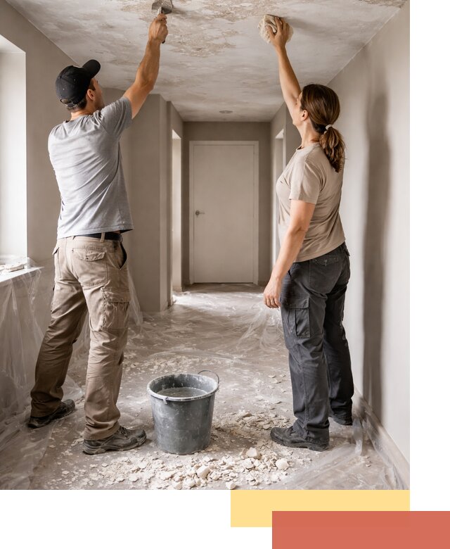 Удаление побелки с потолка в Энгельс — быстро и аккуратно