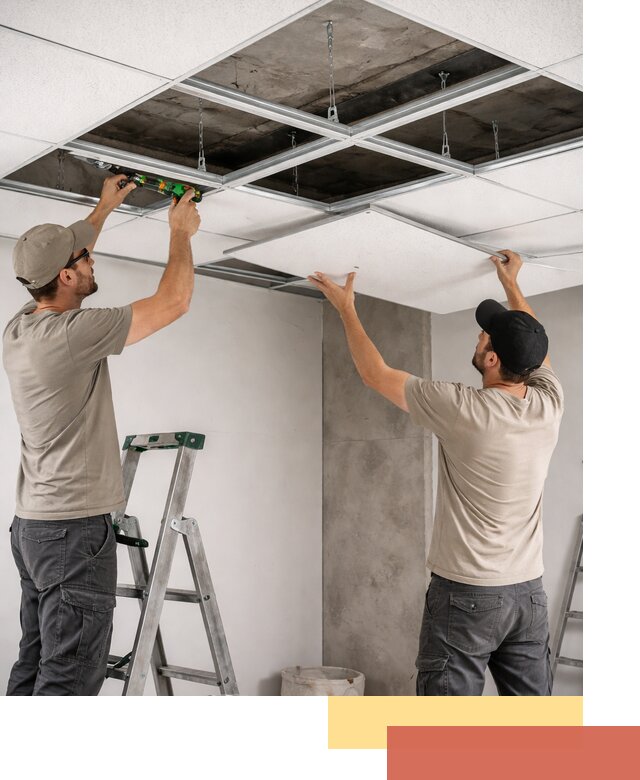 Монтаж потолка Армстронг под ключ в Энгельс