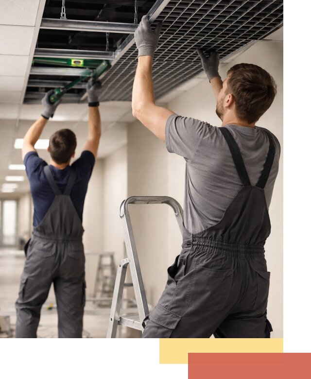 Монтаж потолка Грильято в Энгельс: установка под ключ качественно