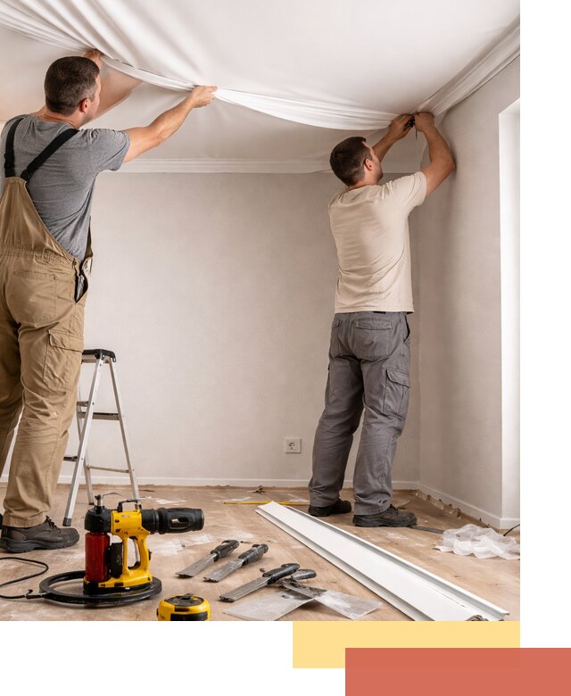 Монтаж ПВХ натяжного потолка в Энгельс качественно и быстро