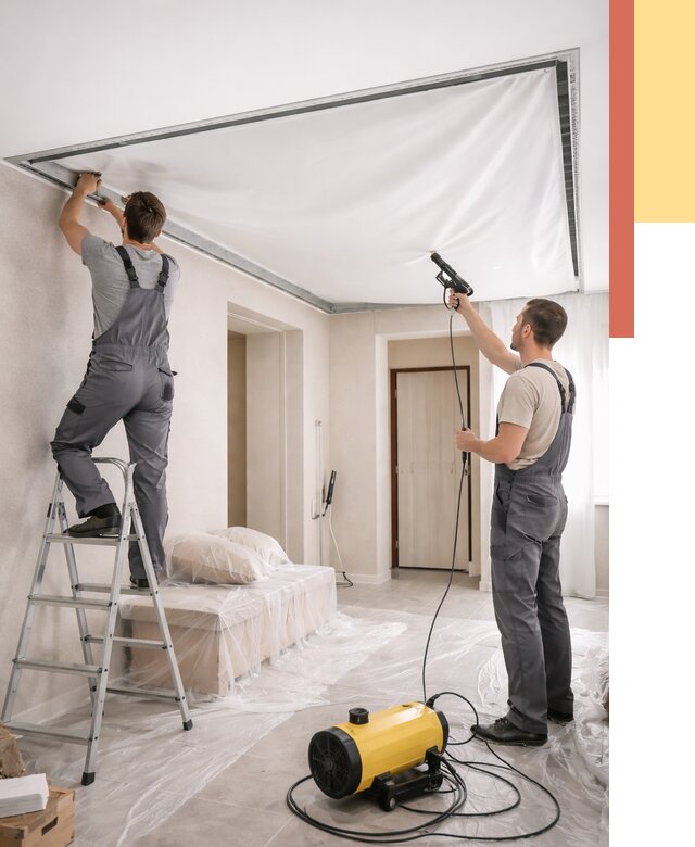 Монтаж натяжного потолка в прихожей в Энгельс от 2825 руб. под ключ | ОТДЕЛОЧНИК-Энг