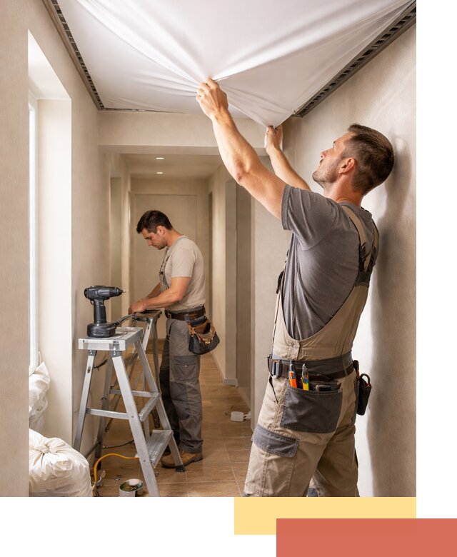 Монтаж натяжного потолка в прихожей в Энгельс