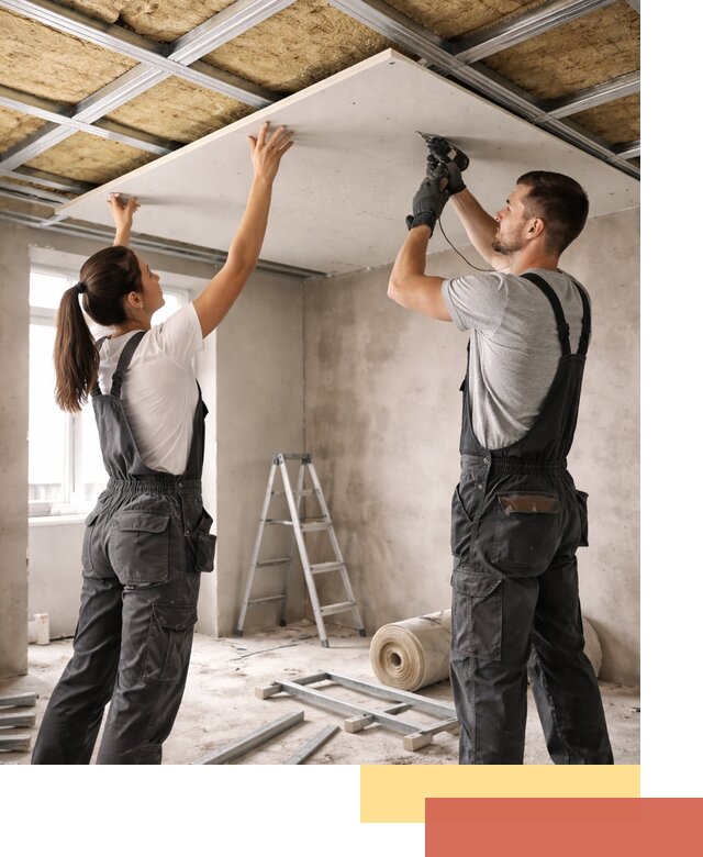 Звукоизоляция потолка из ГКЛ в Энгельс профессионально и надежно