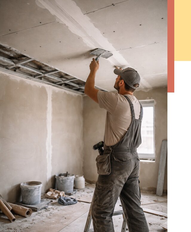 Ремонт потолка из гипсокартона в Энгельс от 693 руб./м² — быстро и недорого | ОТДЕЛОЧНИК-Энг