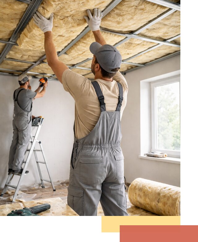 Утепление потолка под ключ в Энгельс качественно и быстро